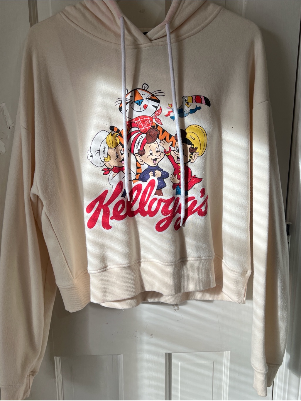 Kellogg's Cream Graphic Hoodie With Vintage Cereal Characters
